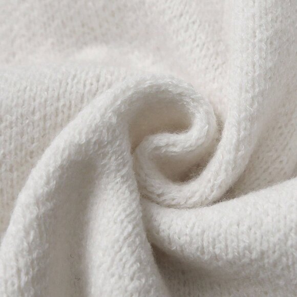 Apricot Women's Casual Bowknot Sequin Leopard Long Sleeve Sweater - Picture 8 of 10